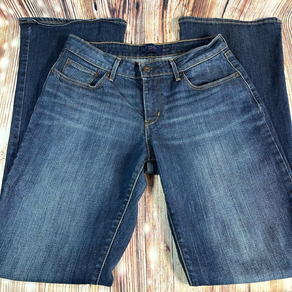 Levi's BOLD CURVE BOOT CUT Sz 10/30 Long Blue Mid Rise Jeans Denim Pants 28X33.5 - Picture 3 of 13